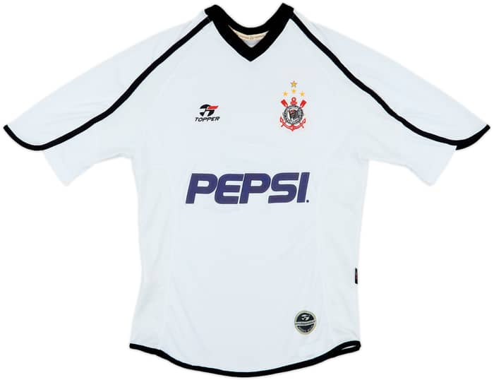 2001 Corinthians Home Shirt #7 - 6/10 - (S)