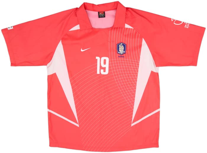 2002-03 South Korea Home Shirt J.H.Ahn #19 - 8/10 - (XL)