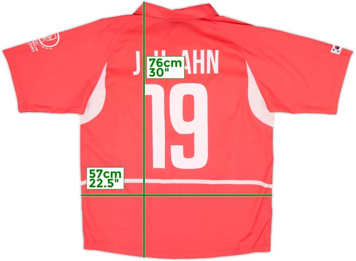 2002-03 South Korea Home Shirt J.H.Ahn #19 - 8/10 - (XL)