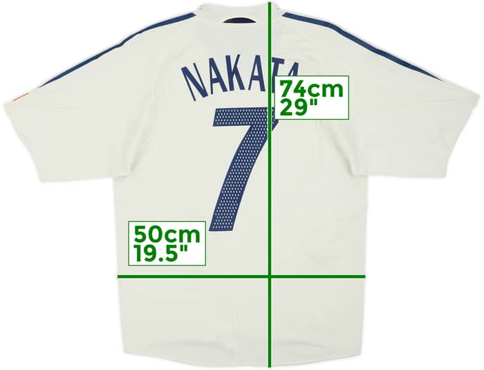 Camiseta de visitante de Japón 2004-06 Nakata #7 - 8/10 - (S)