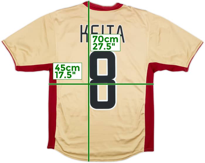 2002-03 Lens Home Shirt Keita #8 - 8/10 - (S)