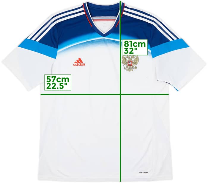 2014 Russia Away Shirt - 7/10 - (XL)