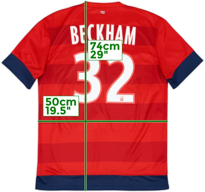 2012-13 Paris Saint-Germain Away Shirt Beckham #32 - 10/10 - (M)