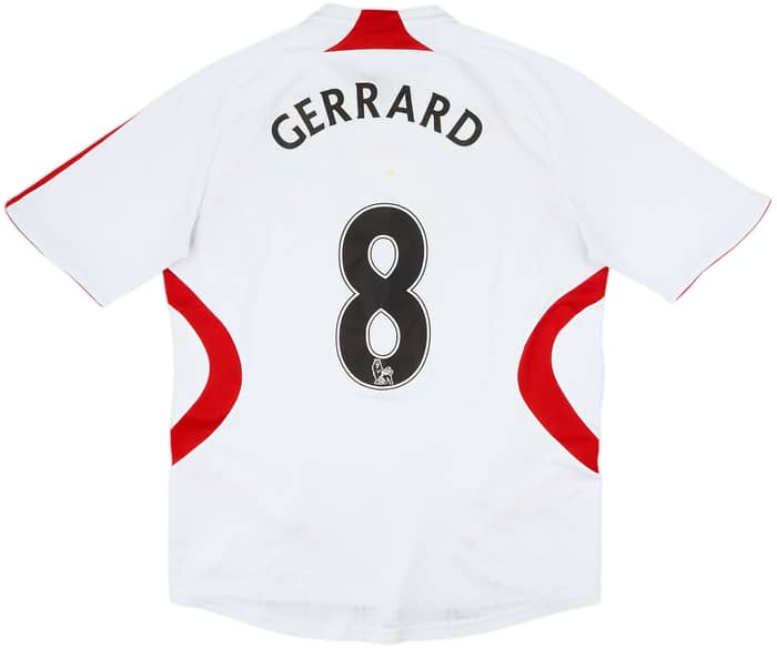 2007-08 Liverpool Away Shirt Gerrard #8 - 6/10 - (M)