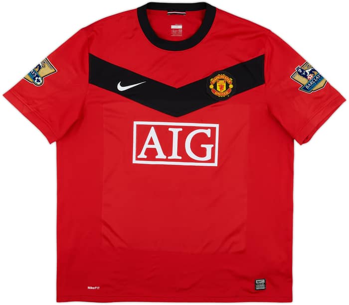 2009-10 Manchester United Home Shirt Scholes #18 - 5/10 - (XL)