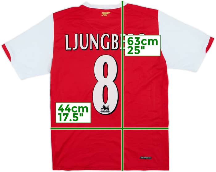 2006-08 Arsenal Home Shirt Ljungberg #8 - 5/10 - (L.Boys)