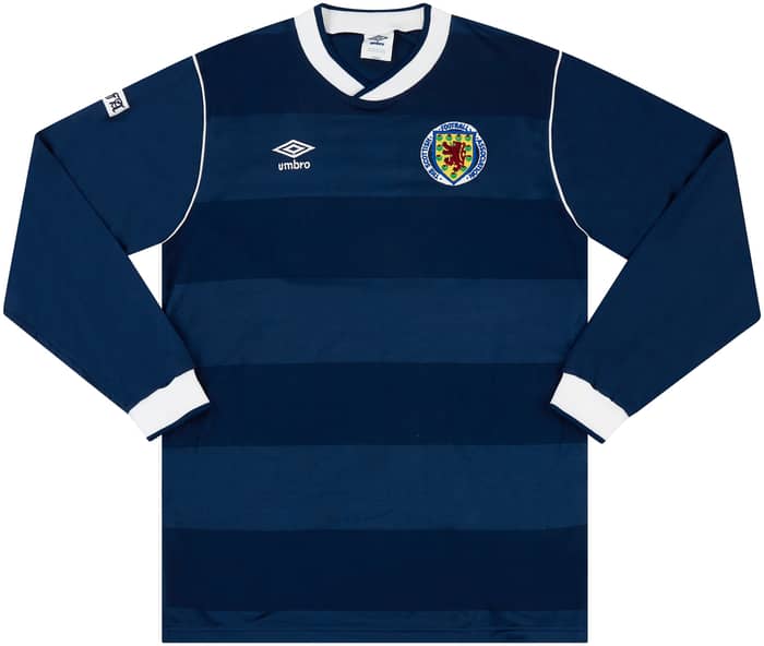 1987-88 Scotland Match Issue Home L/S Shirt #16 (Durie)
