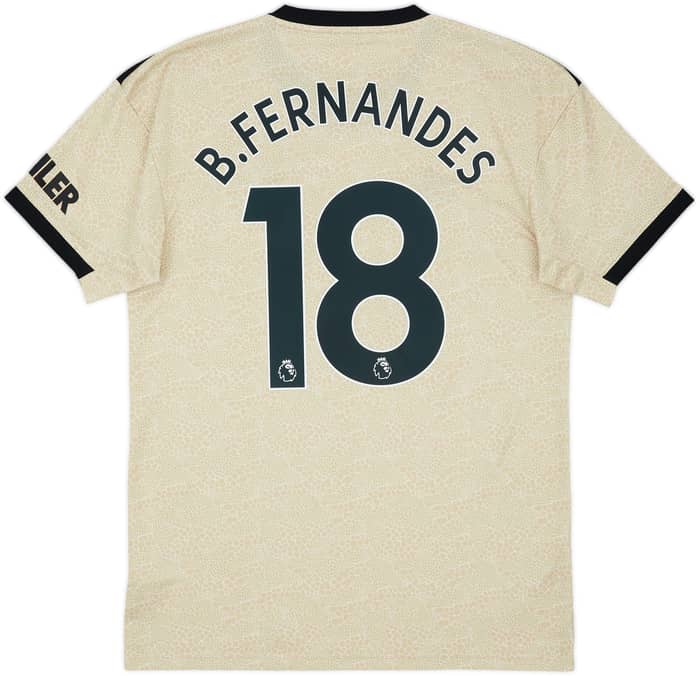 2019-20 Manchester United Away Shirt B.Fernandes #18 - 10/10 - (M)