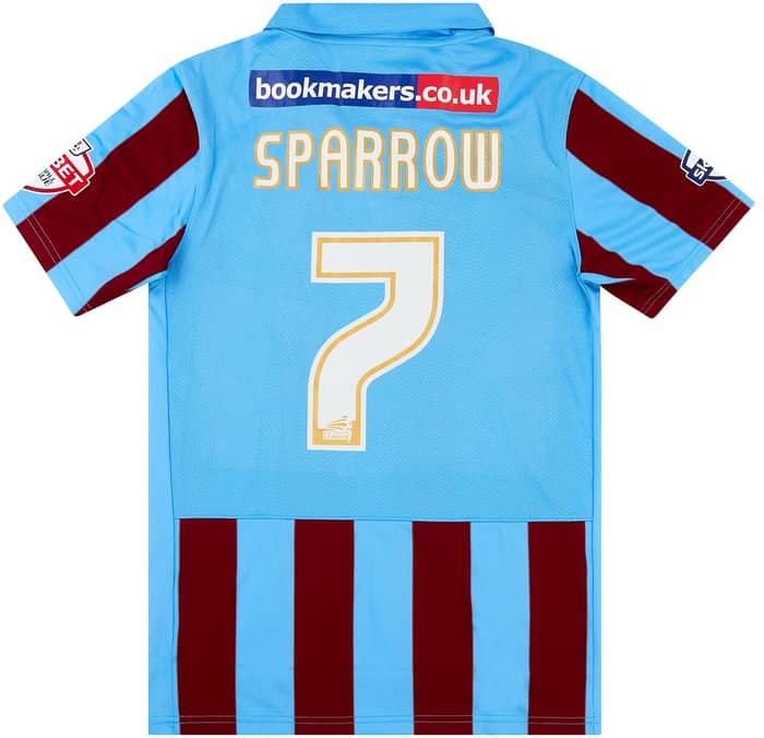 2013-14 Scunthorpe Match Issue Home Shirt Sparrow #7