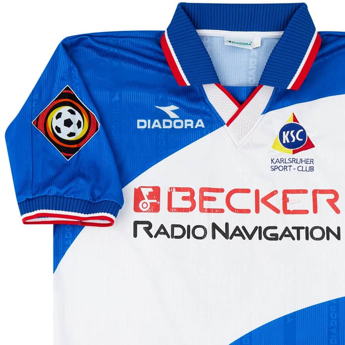 1999-00 Karlsruhe Match Issue Home Shirt Arnold #10