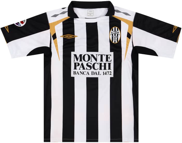 2007-08 Siena Match Issue Home Shirt Vergassola #8