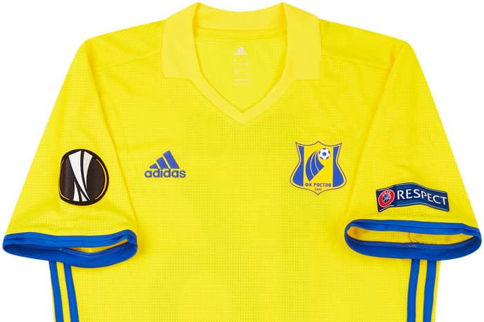 2016-17 FC Rostov Match Issue Europa League Home Shirt Noboa #16 (v Man Utd)