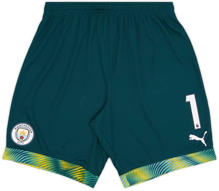 2019-20 Manchester City Player Issue GK Home Shorts # - 7/10 - (L)