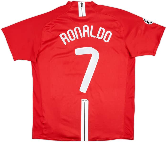2007-09 Manchester United Home Shirt Ronaldo #7 - 7/10 - (XL)