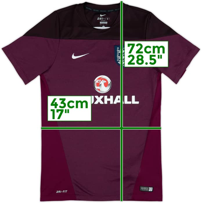 2014-16 England Nike Training Shirt - 8/10 - (S)