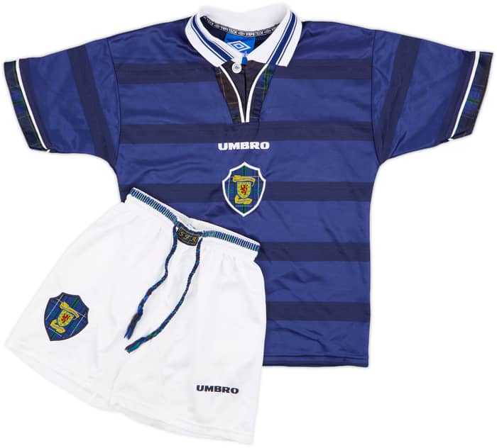 1998-00 Scotland Home Shirt & Shorts - 8/10 - (S.Boys)