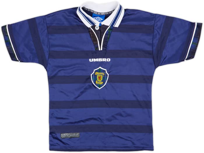 1998-00 Scotland Home Shirt & Shorts - 8/10 - (S.Boys)