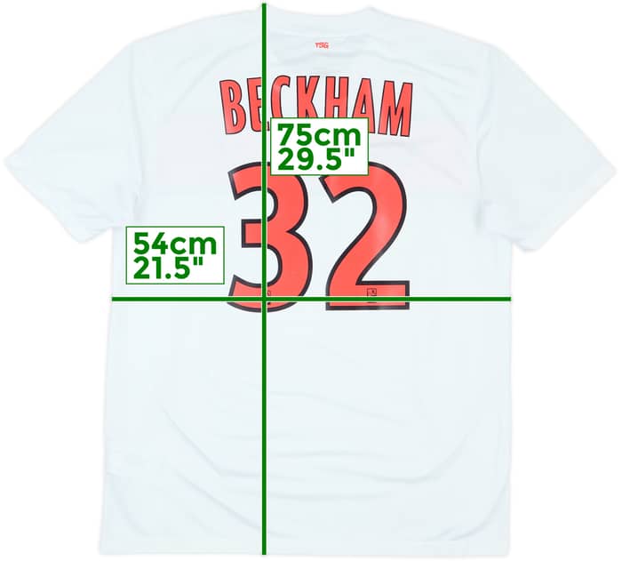 2012-13 Paris Saint-Germain Third Shirt Beckham #32 - 7/10 - (L)