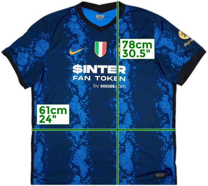 2021-22 Inter Milan Home Shirt - 7/10 - (XXL)