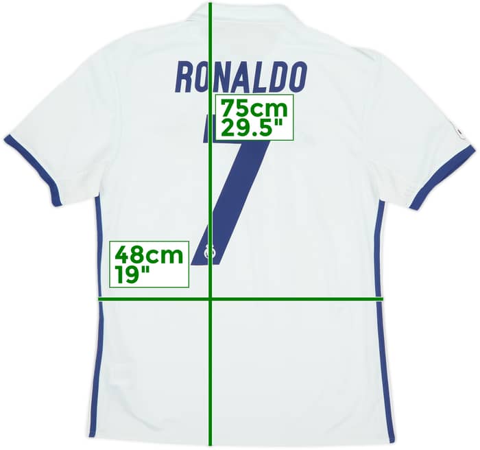 2016-17 Real Madrid Home Shirt Ronaldo #7 - 7/10 - (L)