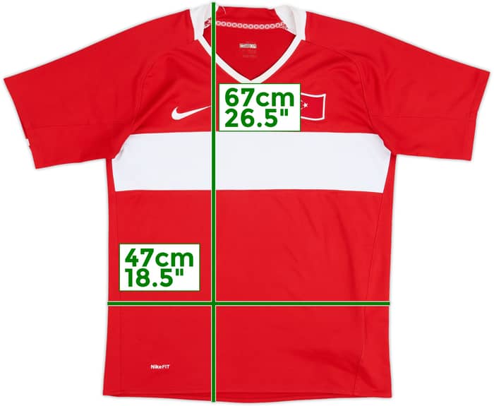 2008-10 Turkey Home Shirt - 6/10 - (XL.Boys)