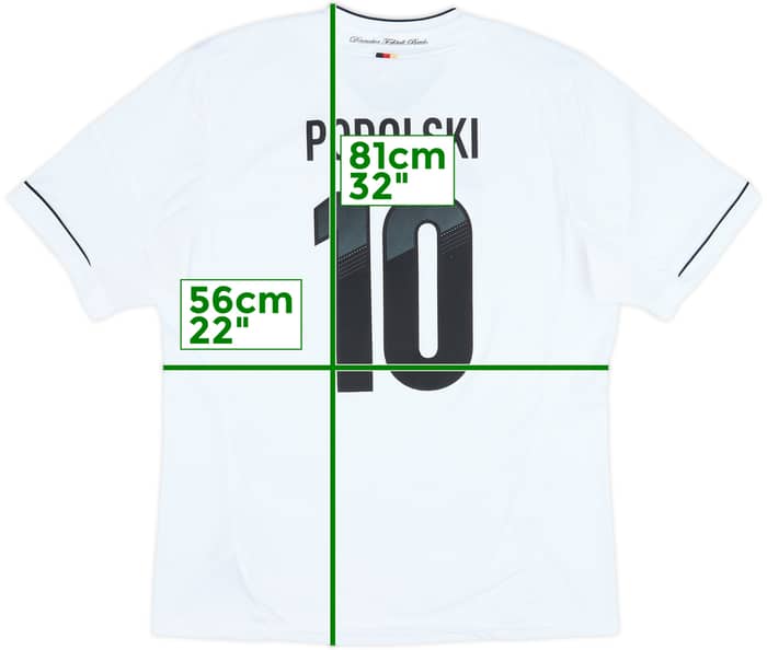 2012-13 Germany Home Shirt Podolski #10 - 4/10 - (XL)