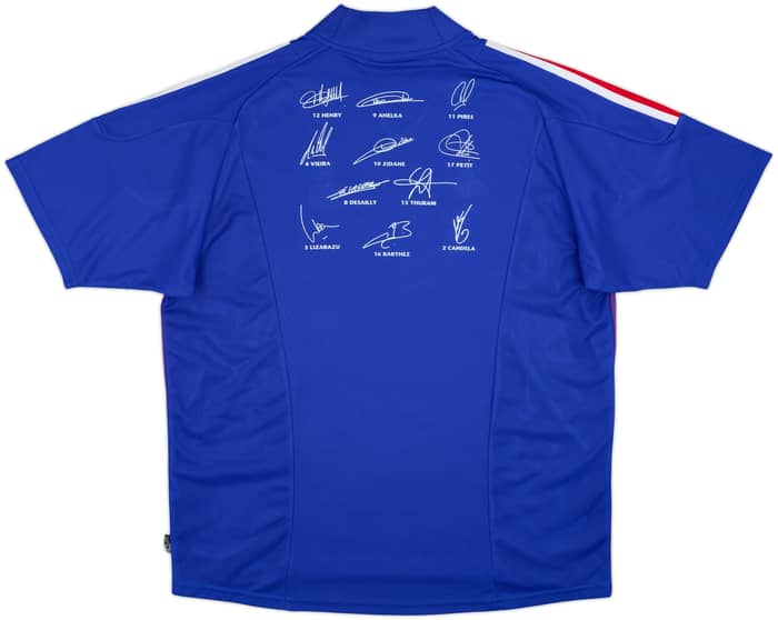 2002-04 France 'Signed' Home Shirt - 6/10 - (XL)
