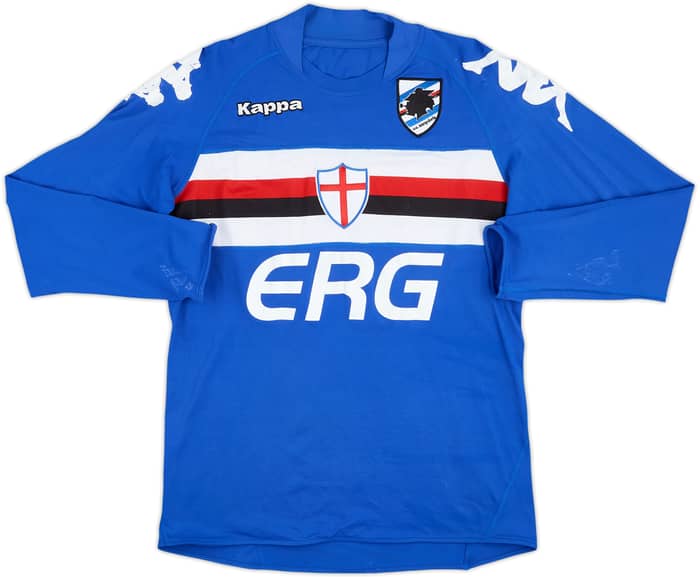Camiseta de local de manga larga del Sampdoria 2007-09 Cassano #99 - 4/10 - (XL)
