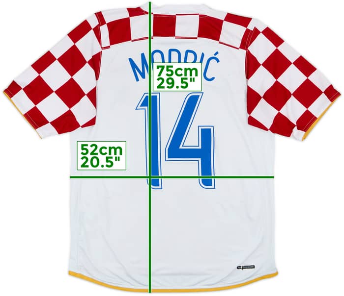 2006-08 Croatia Home Shirt Modric #14 - 6/10 - (L)