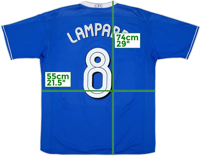2003-05 Chelsea Home Shirt Lampard #8 - 6/10 - (L)