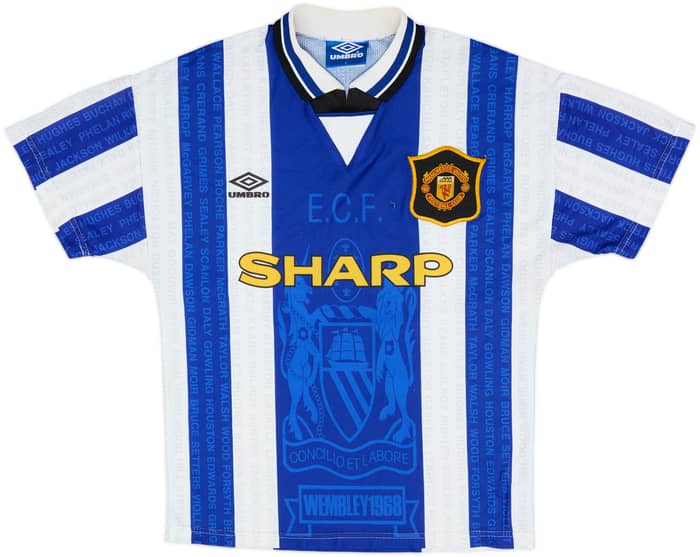 1994-96 Manchester United Third Shirt & Shorts - 8/10 - (Y)