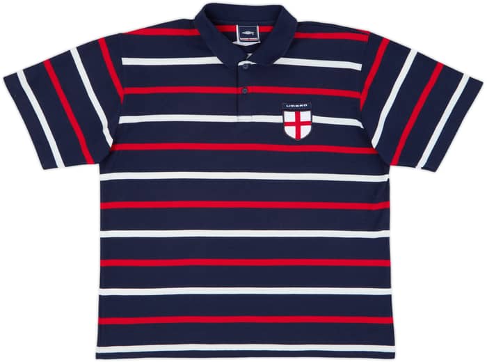 2002-03 England Umbro Polo Shirt - 8/10 - (XL)