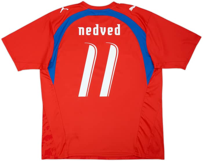 2006-08 Czech Republic Basic Home Shirt Nedved #11 - 8/10 - (XL)