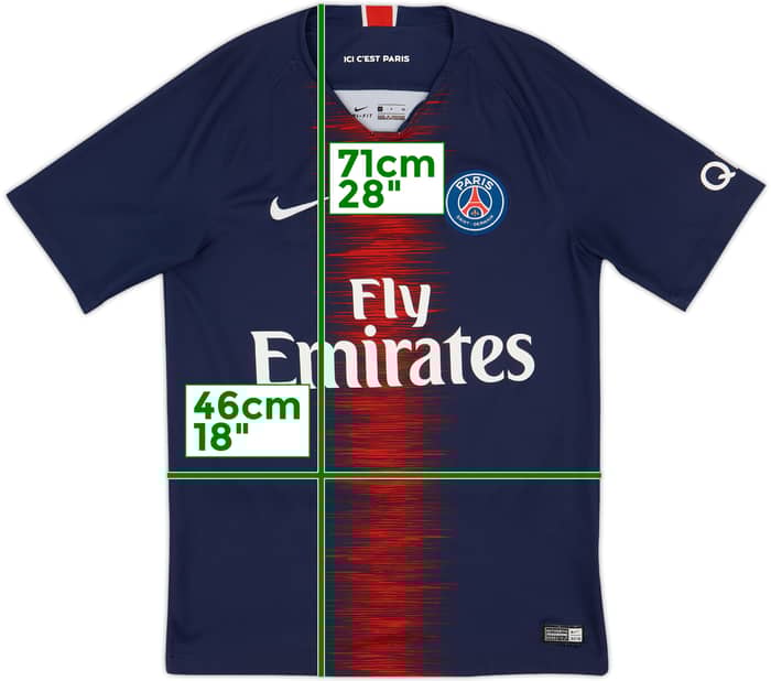 2018-19 Paris Saint-Germain Home Shirt Mbappe #7 - 8/10 - (S)