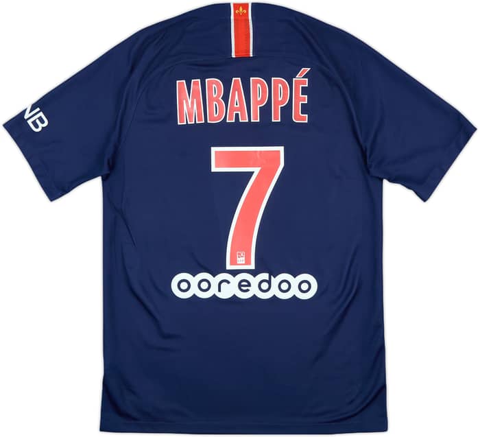 2018-19 Paris Saint-Germain Home Shirt Mbappe #7 - 9/10 - (S)