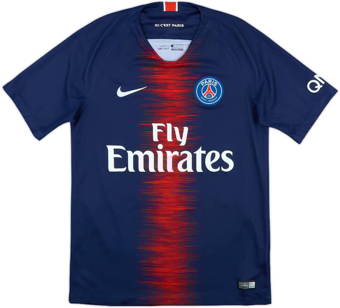 2018-19 Paris Saint-Germain Home Shirt Mbappe #7 - 9/10 - (S)