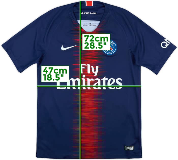 2018-19 Paris Saint-Germain Home Shirt Mbappe #7 - 9/10 - (S)