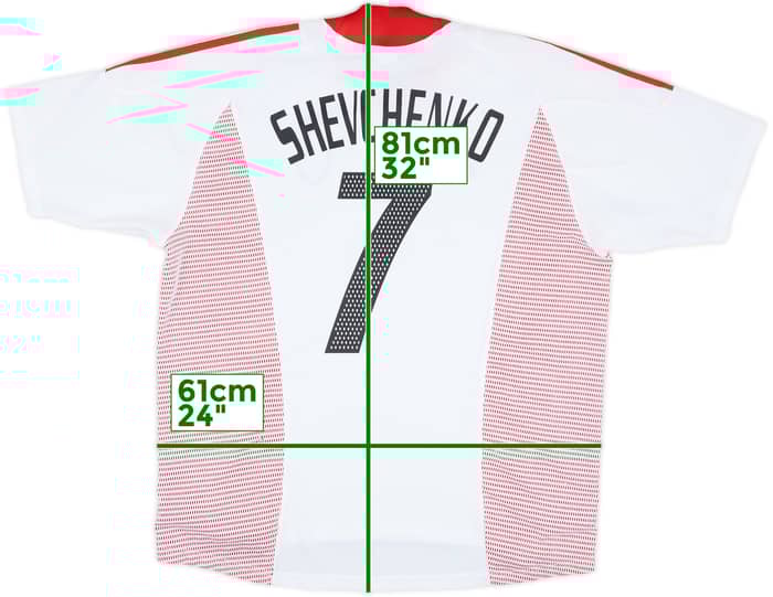 2002-03 AC Milan Away Shirt Shevchenko #7 - 8/10 - (XL)