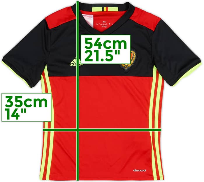 Camiseta de local de Belgium 2016-17 - 9/10 - (Niños S.)