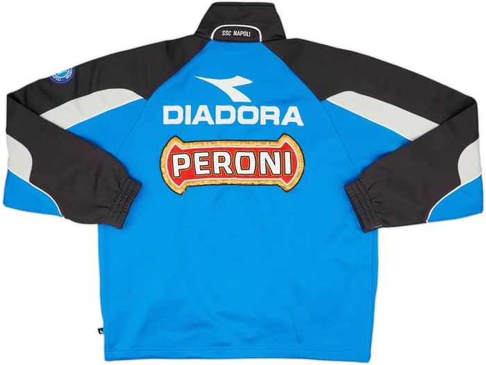 2001-02 Napoli Diadora 1/4 Zip Track Jacket - 8/10 - (M)