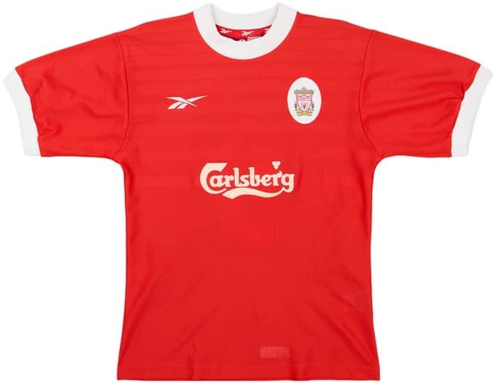 1998-00 Liverpool Home Shirt Fowler #9 - 8/10 - (Y)