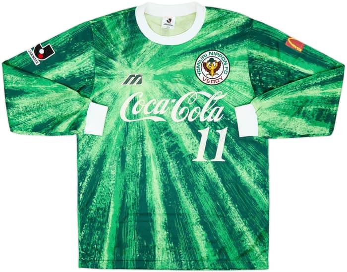 1993-95 Verdy Kawasaki Home L/S Shirt #11 - 6/10 - (L)