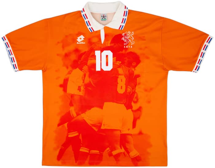 1996 Netherlands Home Shirt Bergkamp #10 - 8/10 - (XXL)