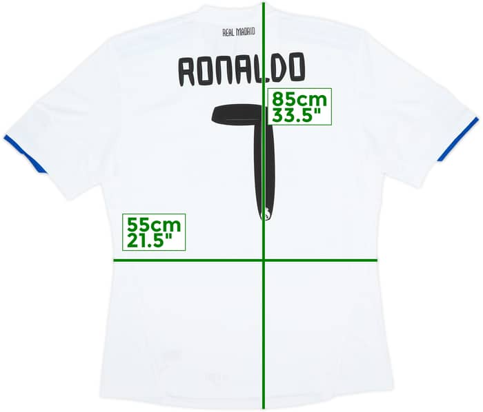 2010-11 Real Madrid Local Camiseta Ronaldo #7 (XL)