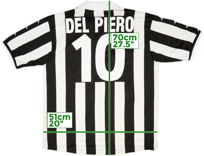 1998-99 Juventus Home Shirt Del Piero #10 - 5/10 - (L)