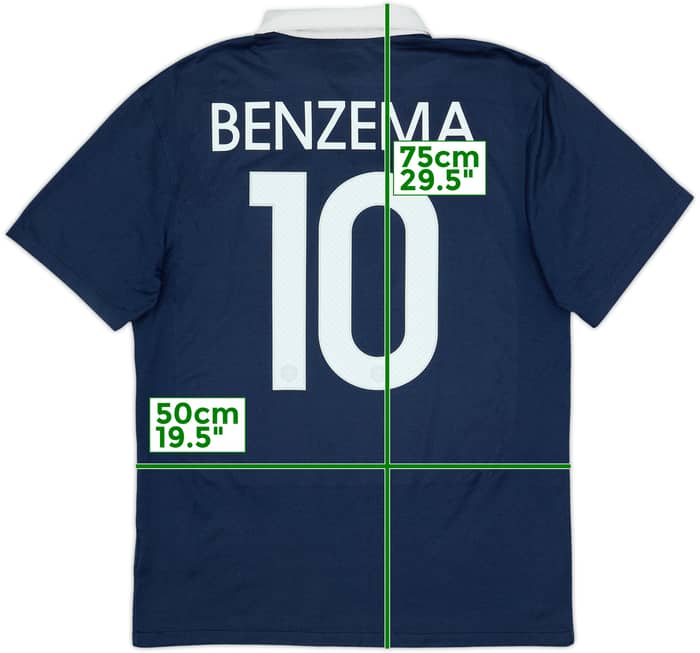 2014-15 France Home Shirt Benzema #10 - 6/10 - (M)