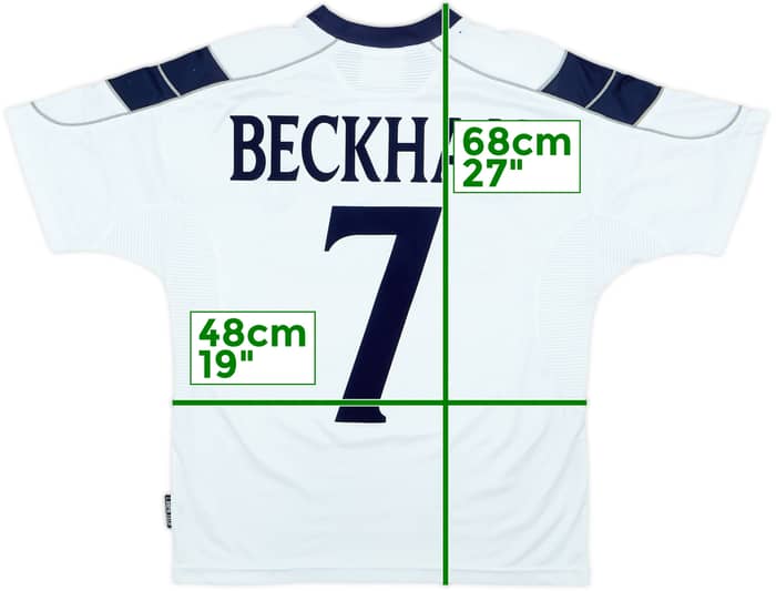 Camiseta de la tercera equipación del Manchester United 1999-00 Beckham #7 - 6/10 - (Juvenil)