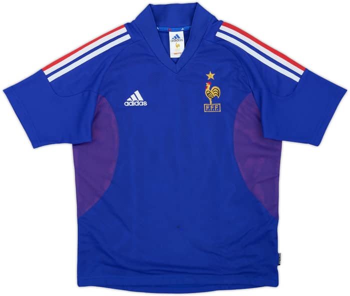 2002-04 France Home Shirt Zidane #10 - 5/10 - (XL.Boys)