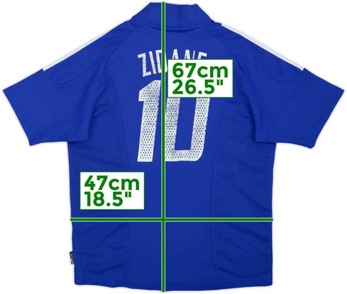 2002-04 France Home Shirt Zidane #10 - 5/10 - (XL.Boys)