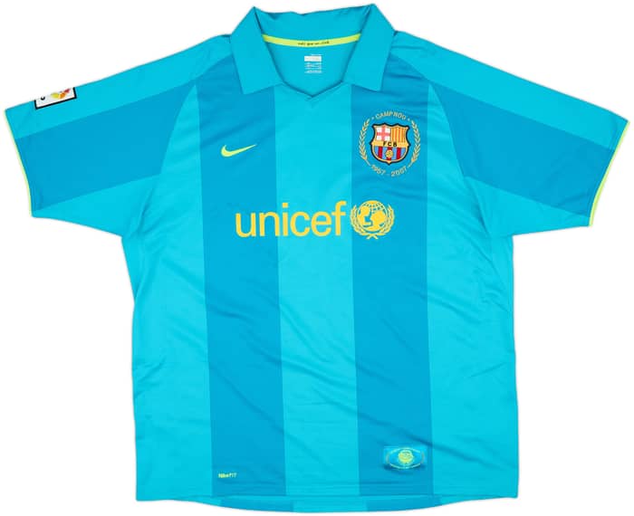 2007-09 Barcelona Away Shirt Ronaldinho #10 - 7/10 - (XXL)